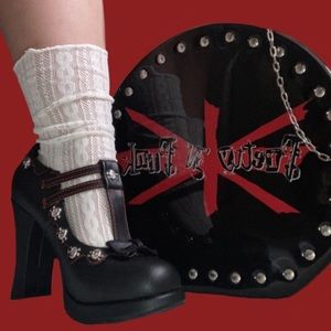 ☠️🦇Demonia Crypto~06 Platform Heels🦇☠️